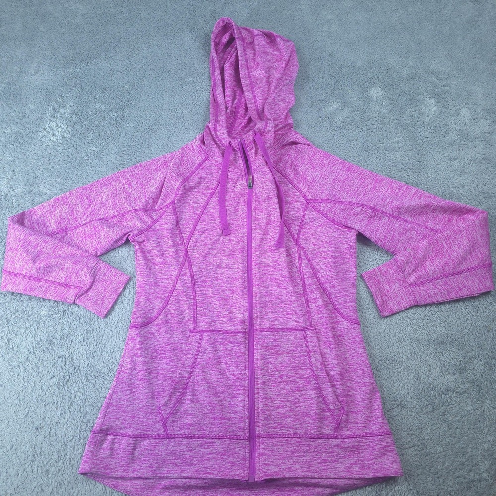 C9 By Champion Jacket Womens Medium Pink Duo Dry Hooded Full Zip Activewear
